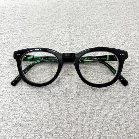 Warby Parker Eyeglasses Ainsley M 100 Polished Black Phantos 47-21-145 - Picture 1 of 8
